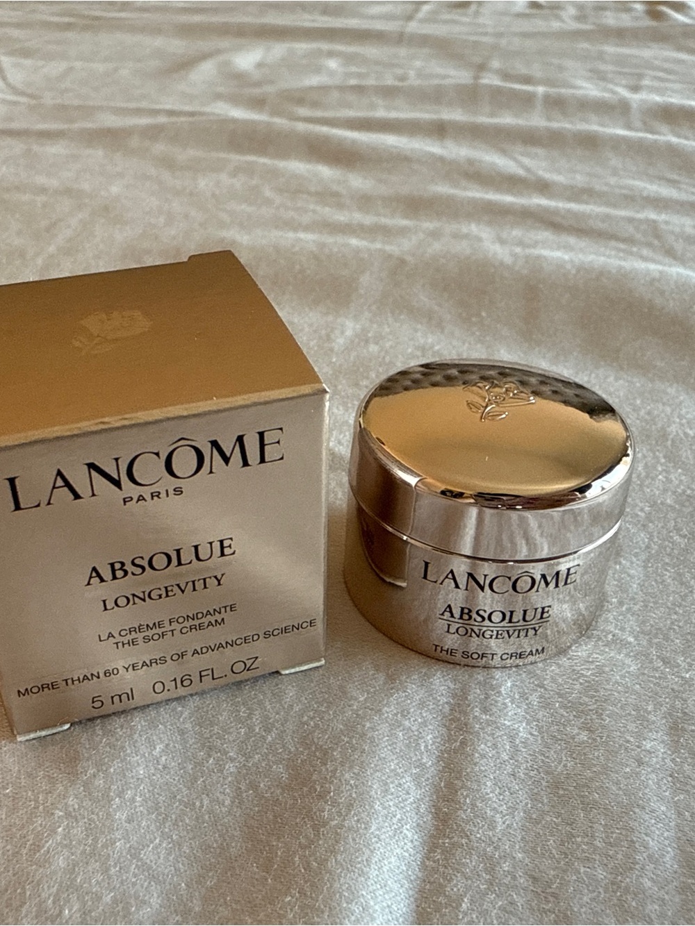 LANCOME ABSOLUE LONGEVITY THE SOFT CREAM, 0.16 oz / 5 ml NEW IN BOX Fondante